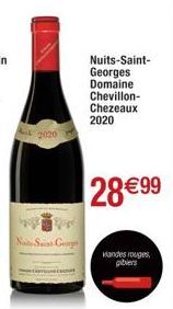 2020  Nat Saint-George  Nuits-Saint-Georges Domaine Chevillon-Chezeaux 2020  28€99  wandes rouges 