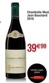 CHAMBOLLE-MUNION  KUCH  39 €99  andes rouges, gibiers 