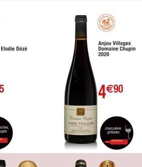 So Chips OOO VILLAGIN  20  Anjou Villages Domaine Chupin 2020  4€90  charcuterie grillades 