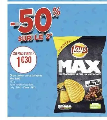 sauce barbecue lay's