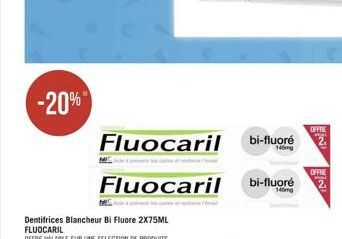 -20%  MC  Fluocaril  Fluocaril  OFFRE  bi-fluoré 2.  OFFRE  bi-fluoré 2₁  145mg 