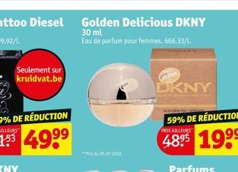 encoun  DKNY  59% DE RÉDUCTION  PRIX AILLEURS  199⁹ 