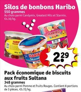 HARIP MAT  HARIB  Pack économique de biscuits  aux fruits Sultana  HARIBO Unut  22⁹ 