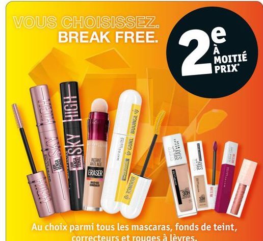 VOUS CHOISISSEZ. BREAK FREE.  SKY HIGH  HA  NGANT  ANTI AGE  ERASER  30H  THIS'S BRANN  HIGH  SKY HIGH  SERVE  CONSA  TIONAL  THIRDAY  WARENAL (CUKL BOUNCE  BOUNCE  S1032  STAY C  e  A  STAY  MOITIÉ  