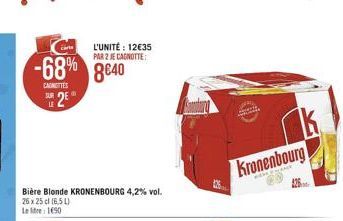 bière blonde Kronenbourg