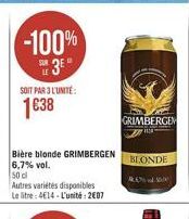 bière blonde Grimbergen