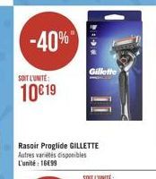 -40%  SOIT L'UNITE:  10€19  Gillette 
