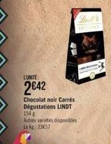 chocolat noir Lindt