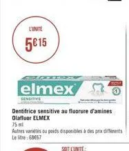 dentifrice elmex