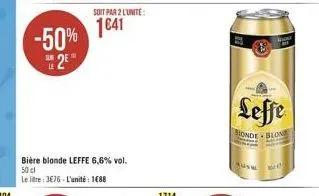 bière blonde leffe