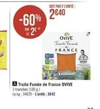 truite fumée 