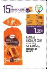 pains au chocolat Cora