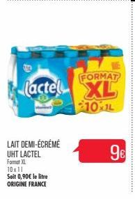 lait demi-écrémé Lactel