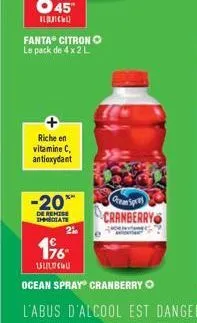 riche en vitamine c, antioxydant  fanta® citron  le pack de 4 x 2 l  -20  de remise mate  1%  ուս  cream spre  cranberry 