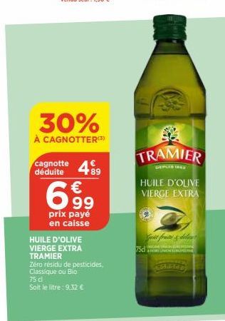 huile d'olive vierge Tramier
