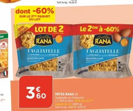 tagliatelle rana