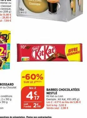 barres kit kat