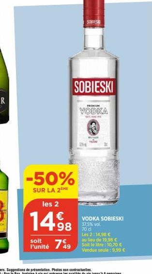 vodka Sobieski