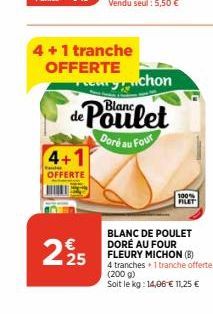 blanc de poulet Fleury Michon