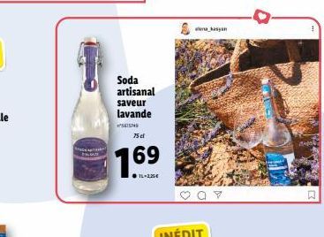 Soda artisanal saveur lavande SEISING 75 et  7.69  IL-225€  4  Ak 
