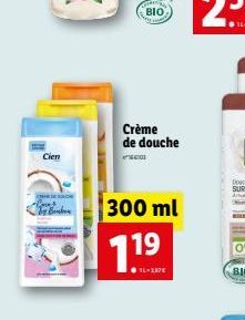 Cien  al  BIO  Crème de douche  300 ml  7.19  ●14-237€ 