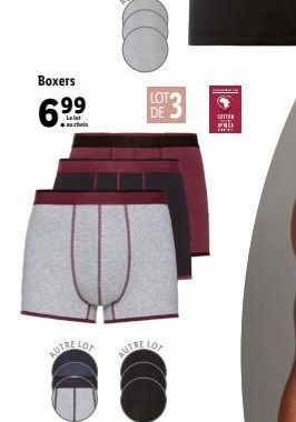 Boxers 99  6.⁹9⁹  Le let auchote  LOT DE  DETER  WHICH 