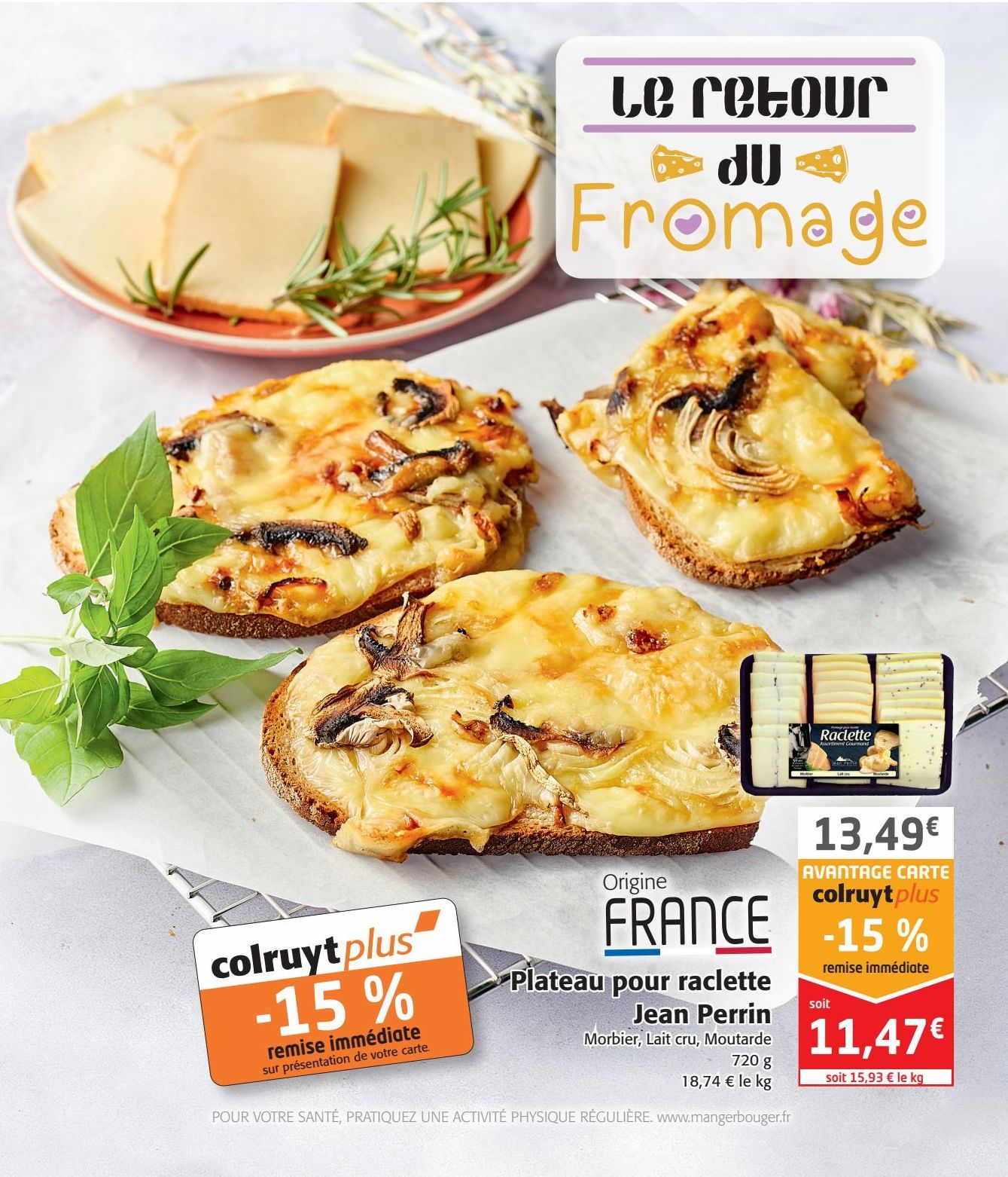 Plateau pour raclette Jean Perrin 