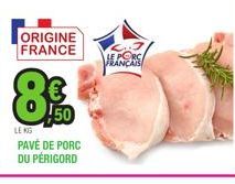 ORIGINE FRANCE  8%  50  FRANÇAIS 