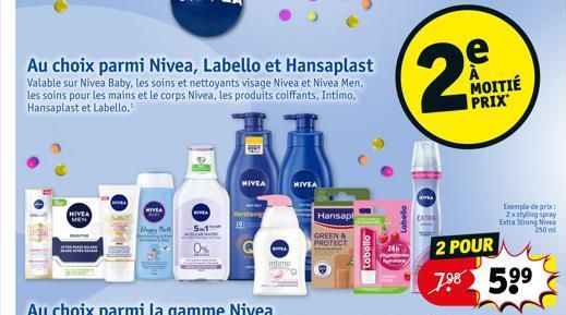 nettoyants Nivea