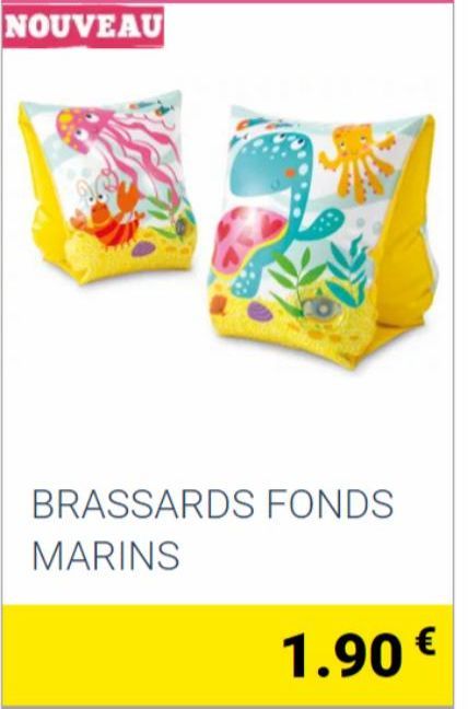 NOUVEAU  BRASSARDS FONDS  MARINS  1.90 €  