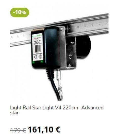 -10%  CE  Light Rail Star Light V4 220cm -Advanced star  179 € 161,10 € 