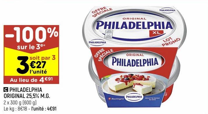Philadelphia original 25.5% M.G.