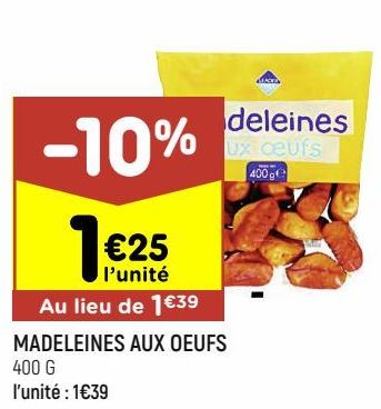 madeleine aux oeufs