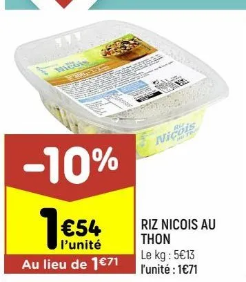 riz nicois au thon