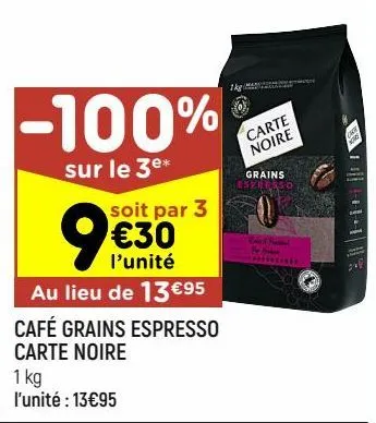 café grains espresso carte noire