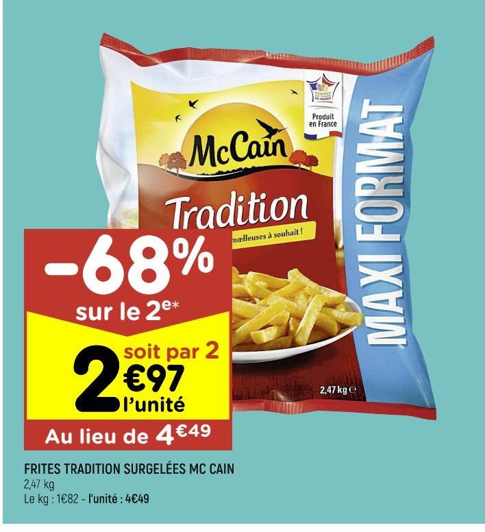 Frites tradition surgelées McCain