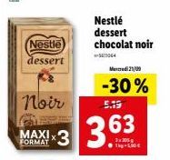 chocolat noir Nestlé