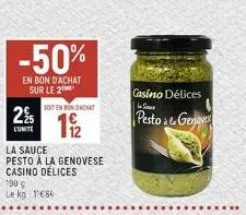 sauce pesto 