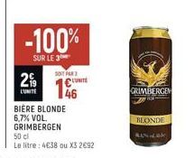 bière blonde Grimbergen