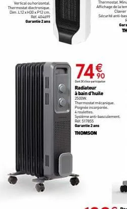 radiateur thomson