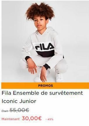 FILA  PROMOS  Fila Ensemble de survêtement Iconic Junior  Était 55,00€  Maintenant 30,00€ -45% 