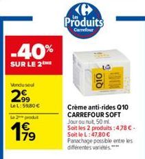 crème anti-rides Carrefour