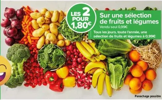 fruits et légumes tous