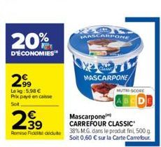 mascarpone Carrefour