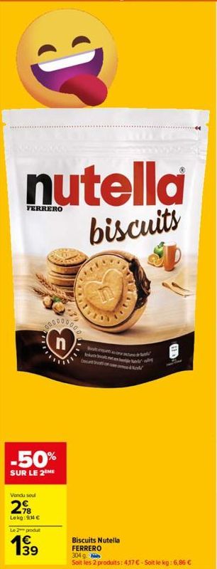 biscuits Nutella