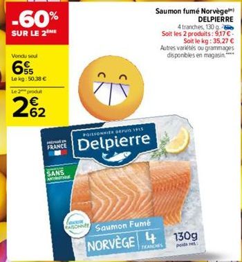 saumon fumé Delpierre