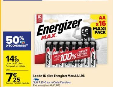 piles Energizer