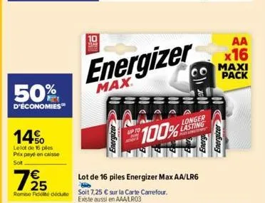 piles energizer