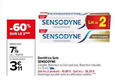 dentifrice Sensodyne