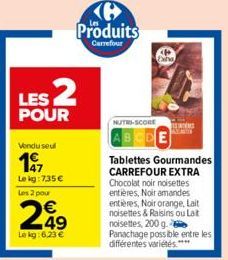 chocolat noir Carrefour